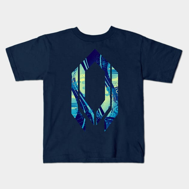 Blue Wave Kids T-Shirt by Gsweathers